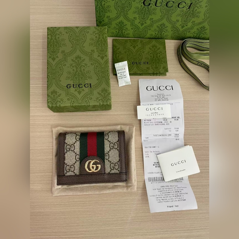 Gucci Ophidia Card Case Wallet